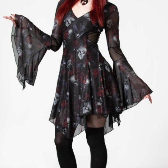 Killstar Dresses & Skirts - COPY - KILLSTAR BELLFLORA MESH DRESS XXL
